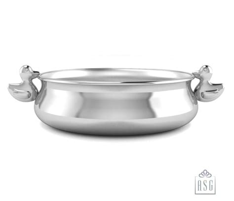 Duck Feeding Porringer-Engraveable – Krysaliis Solid Silver