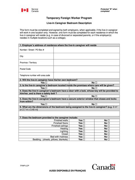 Canada TFWP-LCP - Fill Out, Sign & Share Online | pdfFiller