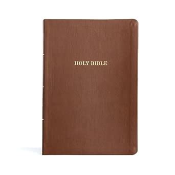 Buy KJV Large Print Thinline Bible, Value Edition, Brown Leather: King ...