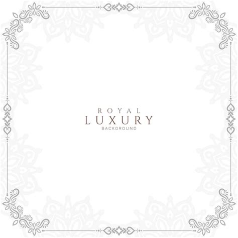 Beautiful white color decorative frame background vector | Free Vector