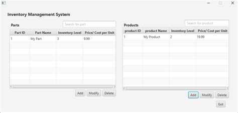 Image result for Java Inventory GUI Design