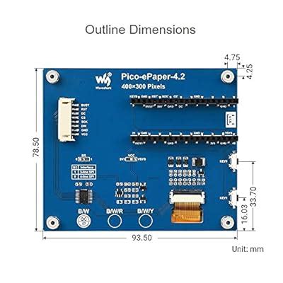 Waveshare TOP1 4.2inch E-Paper E-Ink Display Module for India | Ubuy