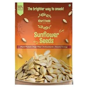 Khari Foods Premium Sunflower Seeds, High Fibre Seeds for Eating ...