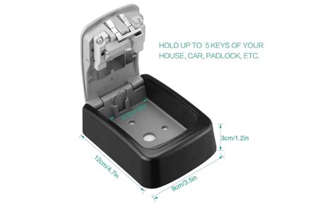 SEVIA Digital Key Safe Box/Key Safe Lock Box Outdoor Storage Box with ...