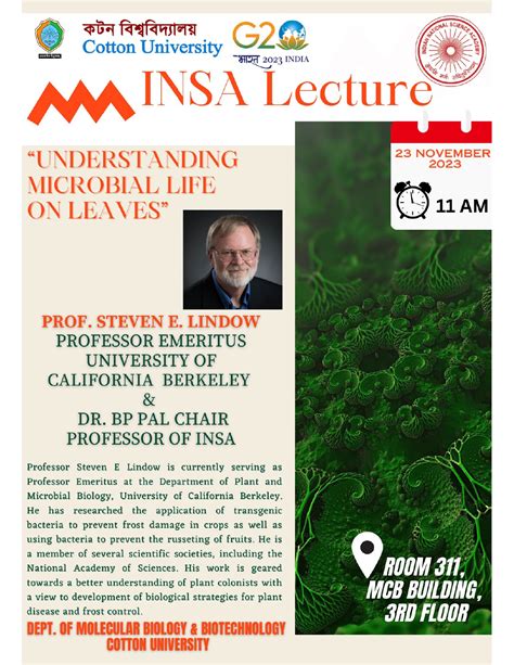 Department of Molecular Biology and Biotechnology : Cotton University