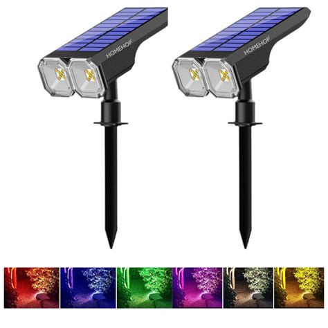 Homehop Solar Garden Lights Outdoor Waterproof 18 LED Decorative Focus ...