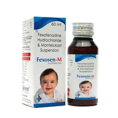 FexosenM - Fexofenadine Hydrochloride & Montelukast Suspension - Senen ...