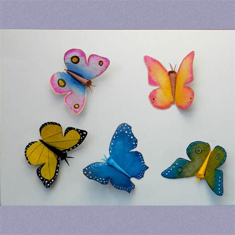 Butterfly Magnetic Decor Hand-crafted with Natural Leaves – NavaVihan