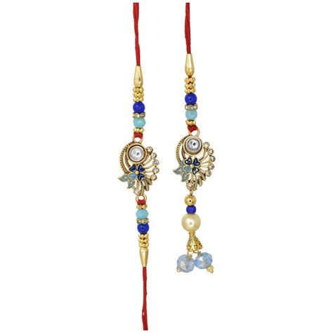 Meira Jewellery Gold Plated Multicolor Beads Designer Bhaiya Bhabhi ...