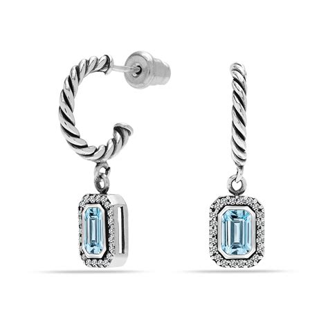 LeCalla - Buy 925 Sterling Silver Cubic Zirconia with Blue Aquamarine ...