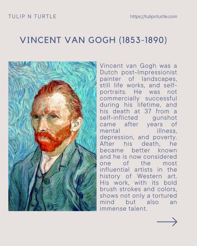 Know Vincent Van Gogh & his famous quotes - TULIP N TURTLE – TULIP N TURTLE