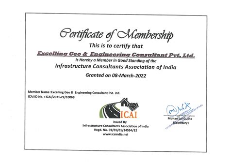 INFRASTRUCTURE CONSULTANTS ASSOCIATION OF INDIA