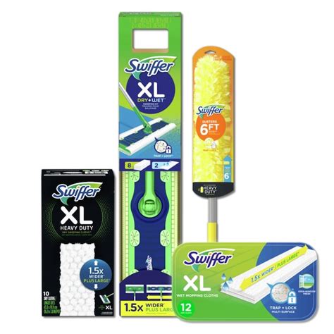 Shop Swiffer Clean Home, Swiffer XL Mop Kit & Extendable Dusting Tools ...