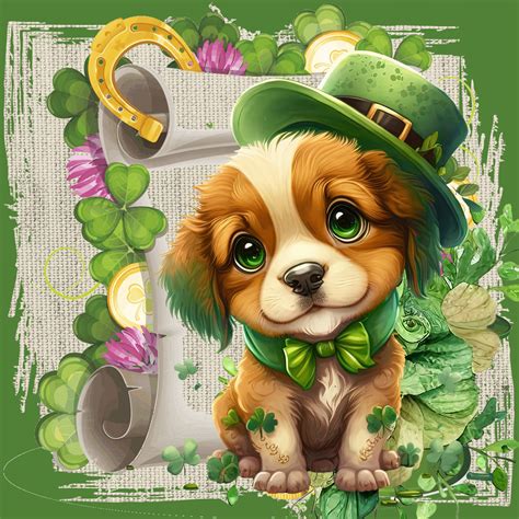 St. Patrick's Day Dog Free Stock Photo - Public Domain Pictures