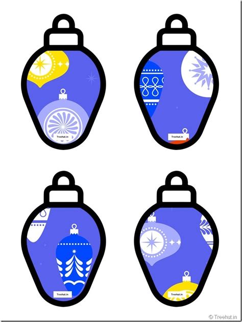 Christmas Tree Paper Decorations, 51 Free Baubles Garland, Teacher Desk
