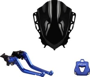 Gogna Mart Visor Compatible for Yamaha R15 V4, bike lever blue and key ...