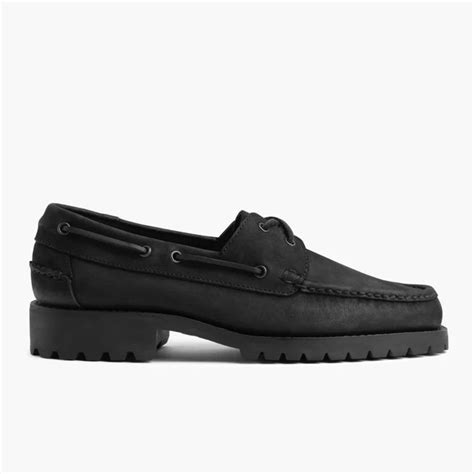 Zampa Black Boat Shoes – Vegan Basics