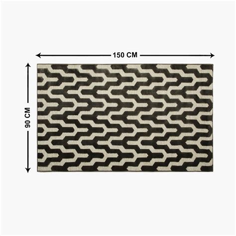 Buy Paradise - Fc Brown Jacquard Pattern Woven Carpet- 90 x 150 cm from ...