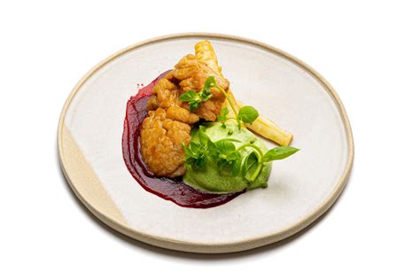 La recette Ris de veau, betterave, panais et émulsion de cresson | Debic