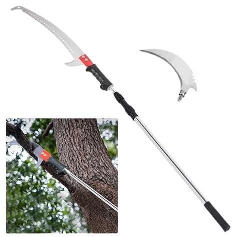 SHITLA Telescopic Tree Pruner Saw with Detachable Blade Long Reach Pole ...