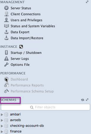 Image result for Create Schema in SQL Workbench