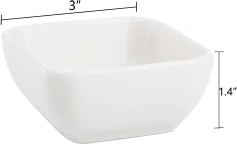 Buy 12 Packs Ceramic Dip Bowls Set - 3 oz Condiments Server Dishes Mini ...