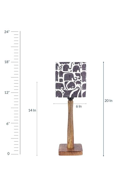 Buy Tiny Elephants Wooden Lamp - Shop Now at Green Girgit