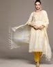 Buy Cream Kurta Suit Sets for Women by Ishin Online | Ajio.com
