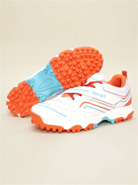 Buy Avant Men's Impact Cricket Shoes - White/Orange Online in India ...