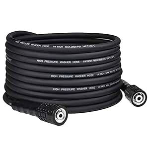 TUQO High Pressure Washer Hose M22 Fitting - 2750 PSI / 200 Bar ...