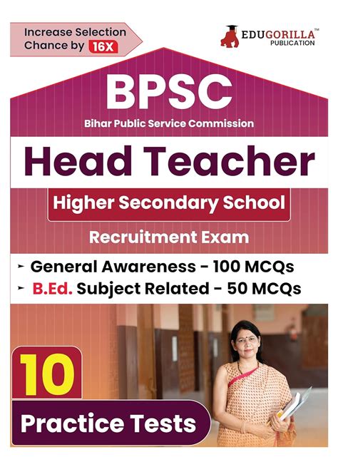 BPSC Bihar Head Teacher Recruitment (B.Ed) 2024 | 10 Full Length Mock ...