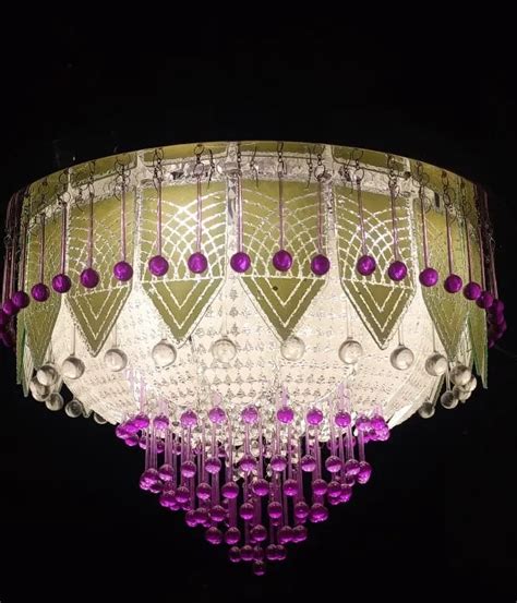 SIDDHIAWARE.IN 600mm Modern Crystal Chandelier with Bluetooth Speaker ...