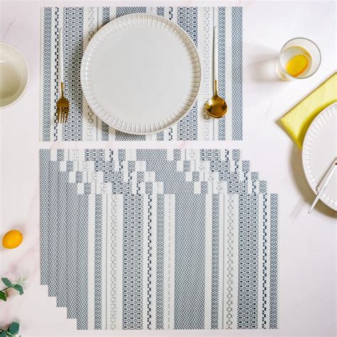 Nordic Monochromatic Placement Set Of 6 Online - Premium Table Mat ...