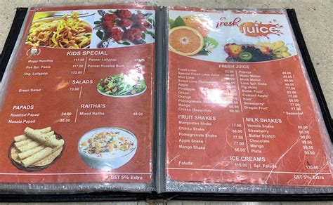 Menu at Ps4 Restaurant, Thirupathi, Tirupati, JCQH+X5P