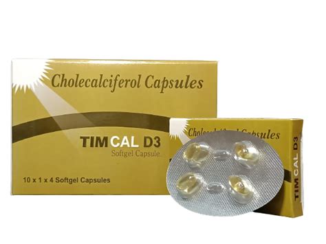 TIMCAL-D3 Softgel Capsules Timbre Healthcare Pvt. Ltd.