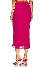 Nafsika Skourti Juliet Chiffon Skirt in Raspberry | REVOLVE