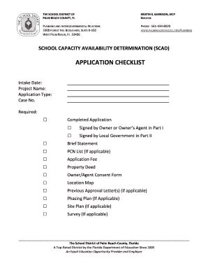 Fillable Online School Capacity Availability Determination (SCAD ...
