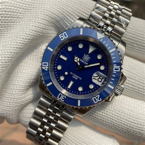 Steeldive SD1953 Sub Men Dive Watch V2 Blue Dial With Jubilee Bracelet ...