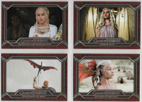 Game of Thrones Art & Images: Saga of Daenerys 86 Card Chase Set #DT1 ...