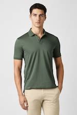 Van Heusen Sport Polo T-Shirts, Men Olive Solid Polo Neck T-shirt for T ...