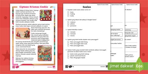 Aktiviti Pemahaman Ciptaan Krismas Cookie