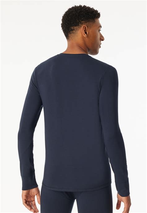 Shirt langarm wärmend nachtblau - Casual Warming | SCHIESSER