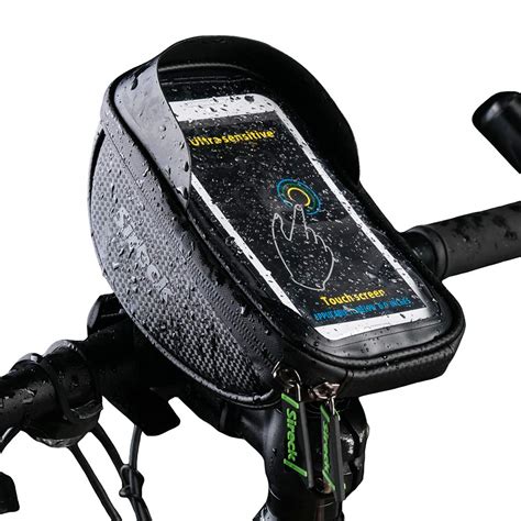 Sireck Bike Bag with 6.5 inch Touch Screen Phone Holder Waterproof ...