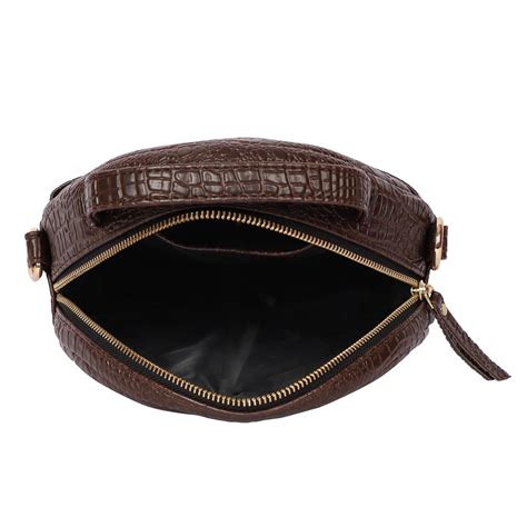 Buy Bagsy Malone Vegan Leather Crocodile Print Full Moon Sling Bag Online