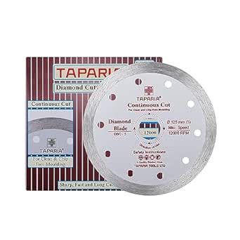 Taparia 5" Diamond Cutting Wheel, Continuous (Dbc 5) : Amazon.in ...