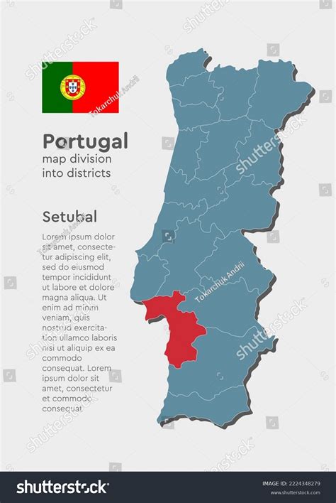 Portugal Country High Detailed Illustration Map Stock Vector (Royalty Free) 2224348279 ...