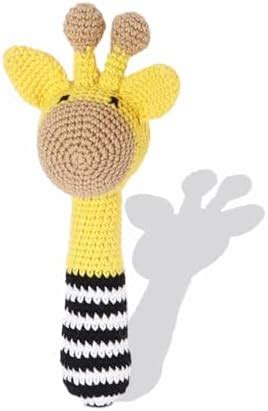 Amyah Creations Giraffe Rattle: Stimulates Sensory Skills, Fine Motor ...