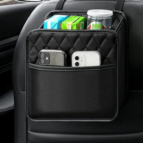 Soko 1PC Car Caddy Back Seat Organizer, PU Leather Multi-Compartment ...