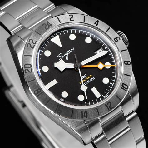 Heritage S431 BB GMT (Seiko NH34 GMT movement) - Black – DREAM WATCHES