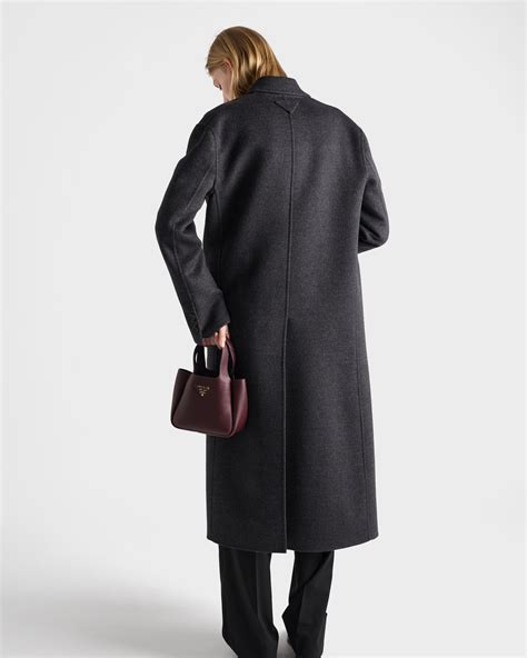 가죽 미니 핸드백 버건디 | PRADA